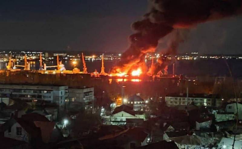 Опубликовано фото затонувшего в результате атаки ВСУ БДК «Новочеркасск»