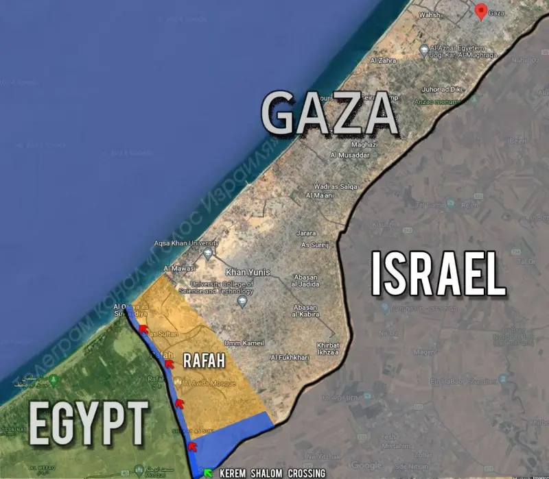 Подразделения ЦАХАЛ взяли под контроль КПП Рафах на границе с Египтом