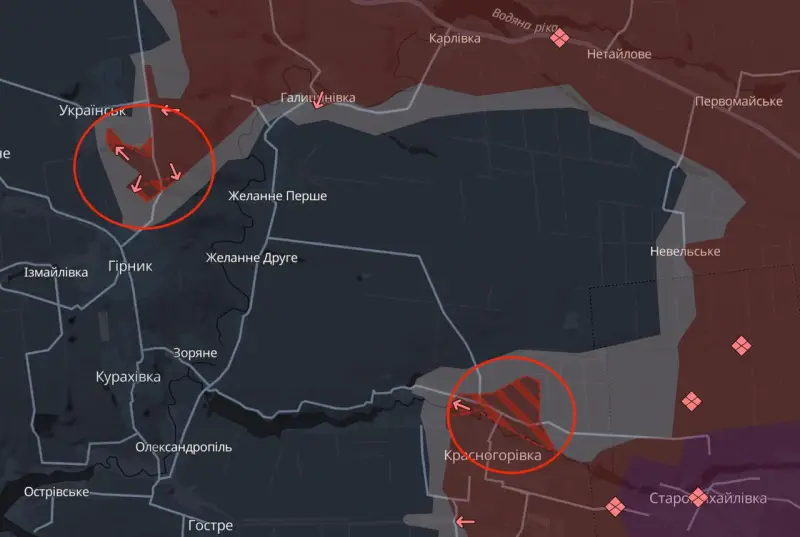 Российские войска добились успеха в районе Красногоровки и постепенно окружают группировку ВСУ на Невельском выступе