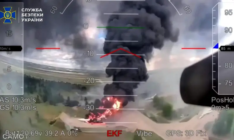 СБУ опубликовала полное видео ударов по российским «стратегам»