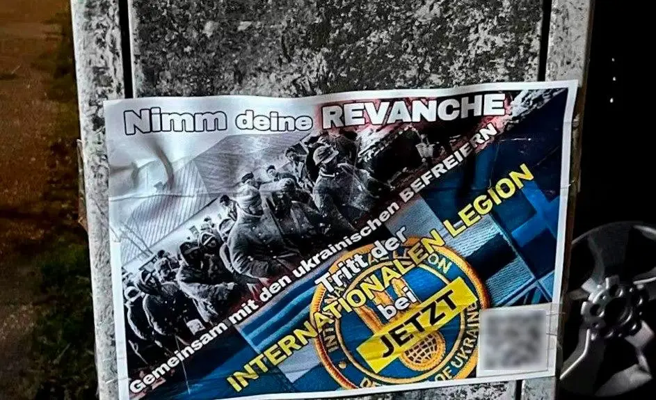 «Возьми реванш»: на улицах Берлина появились листовки с призывами отомстить России