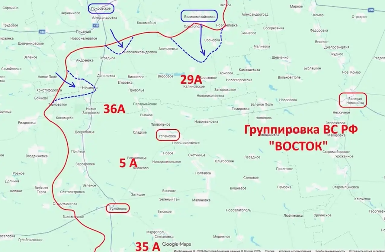Поступают сообщения о контрнаступлении ВСУ на стыке Запорожья и Днепропетровщины