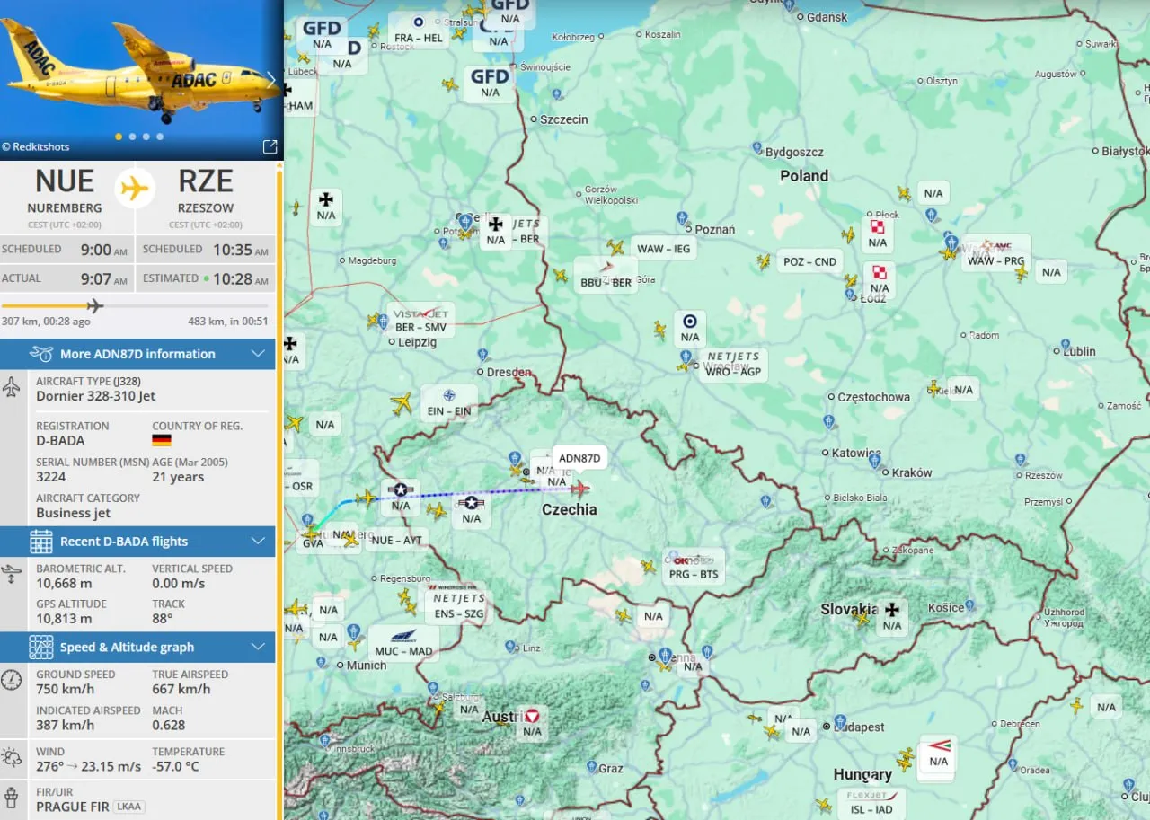 После ракетного удара ВС РФ по Украине в Жешув летит санитарный борт немецкой ЧВК